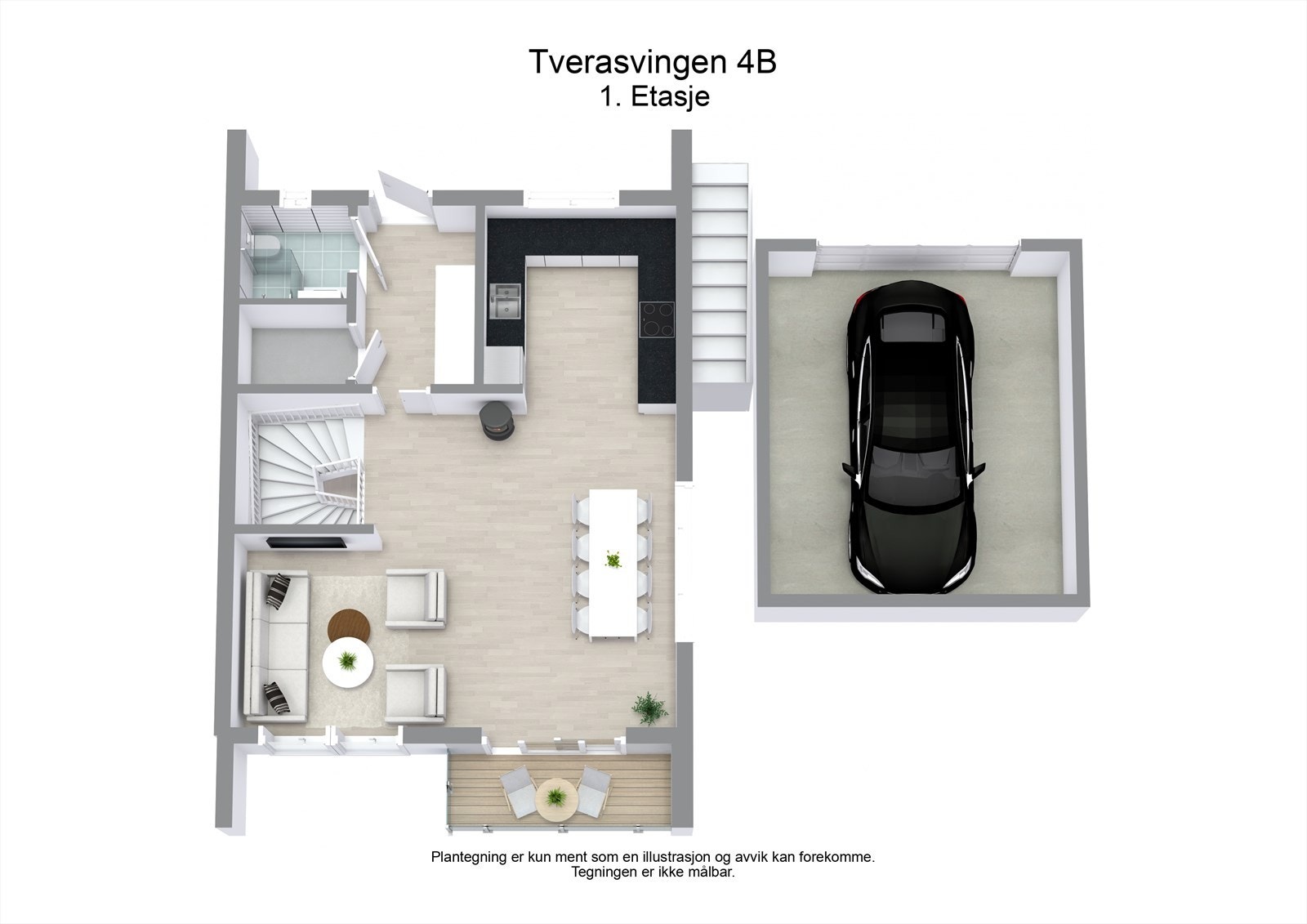 Plantegning 1. etasje. Galleribilde