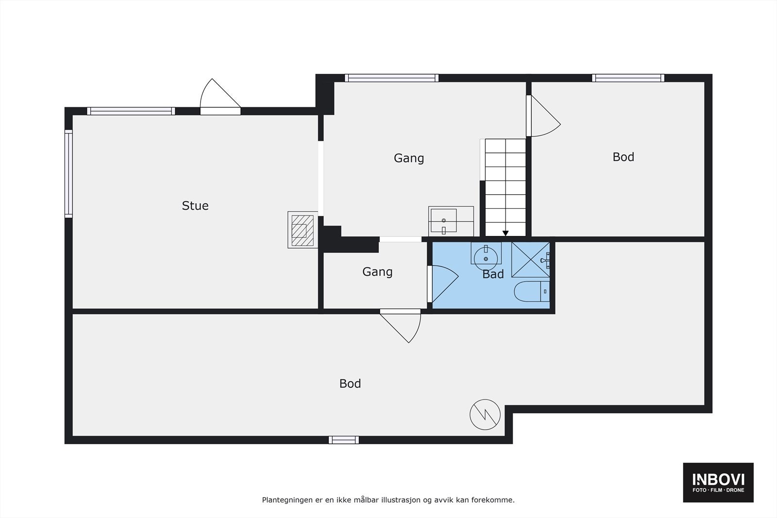 Plantegning | Underetasje Galleribilde
