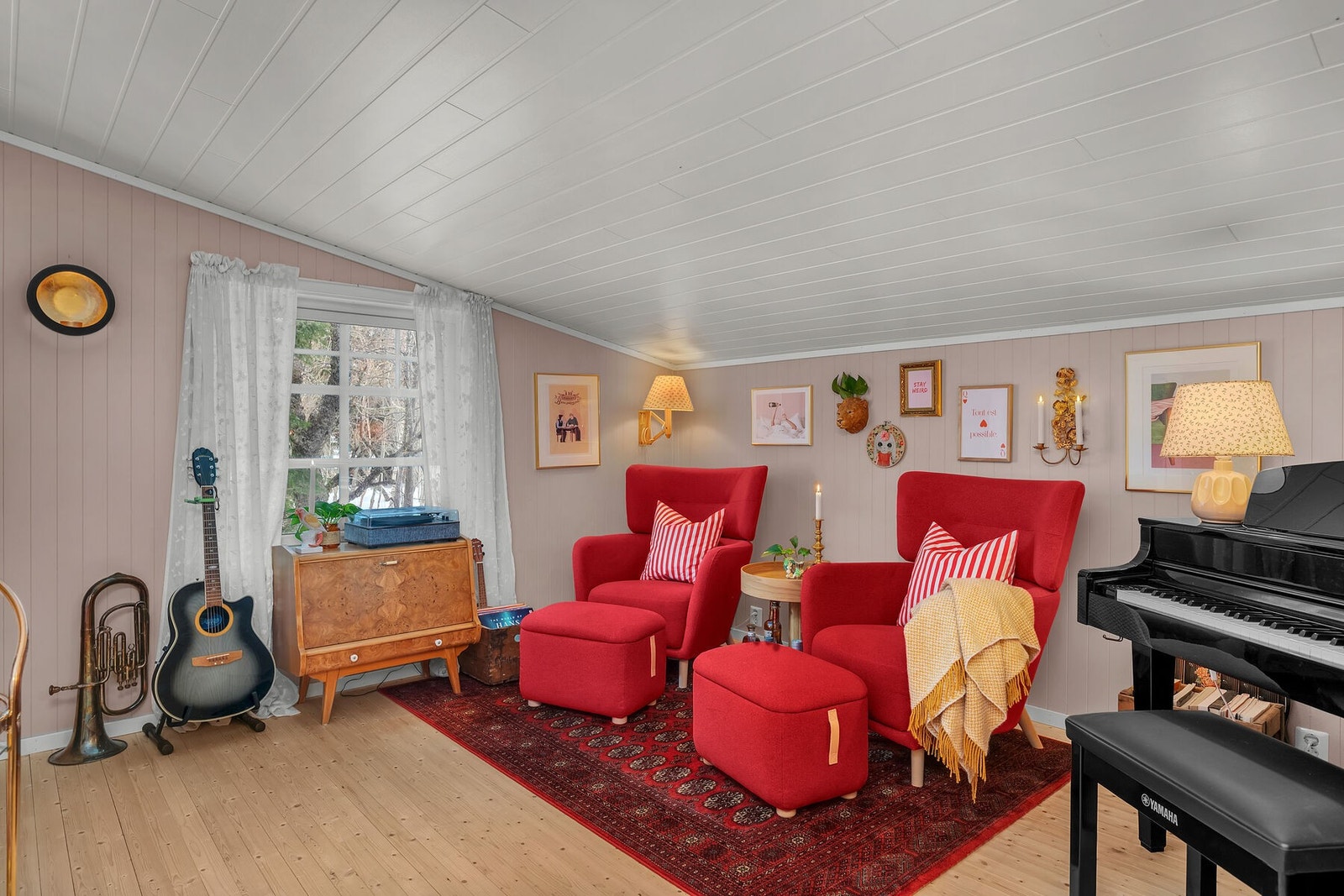 Koselig vindu mot nord. Galleribilde