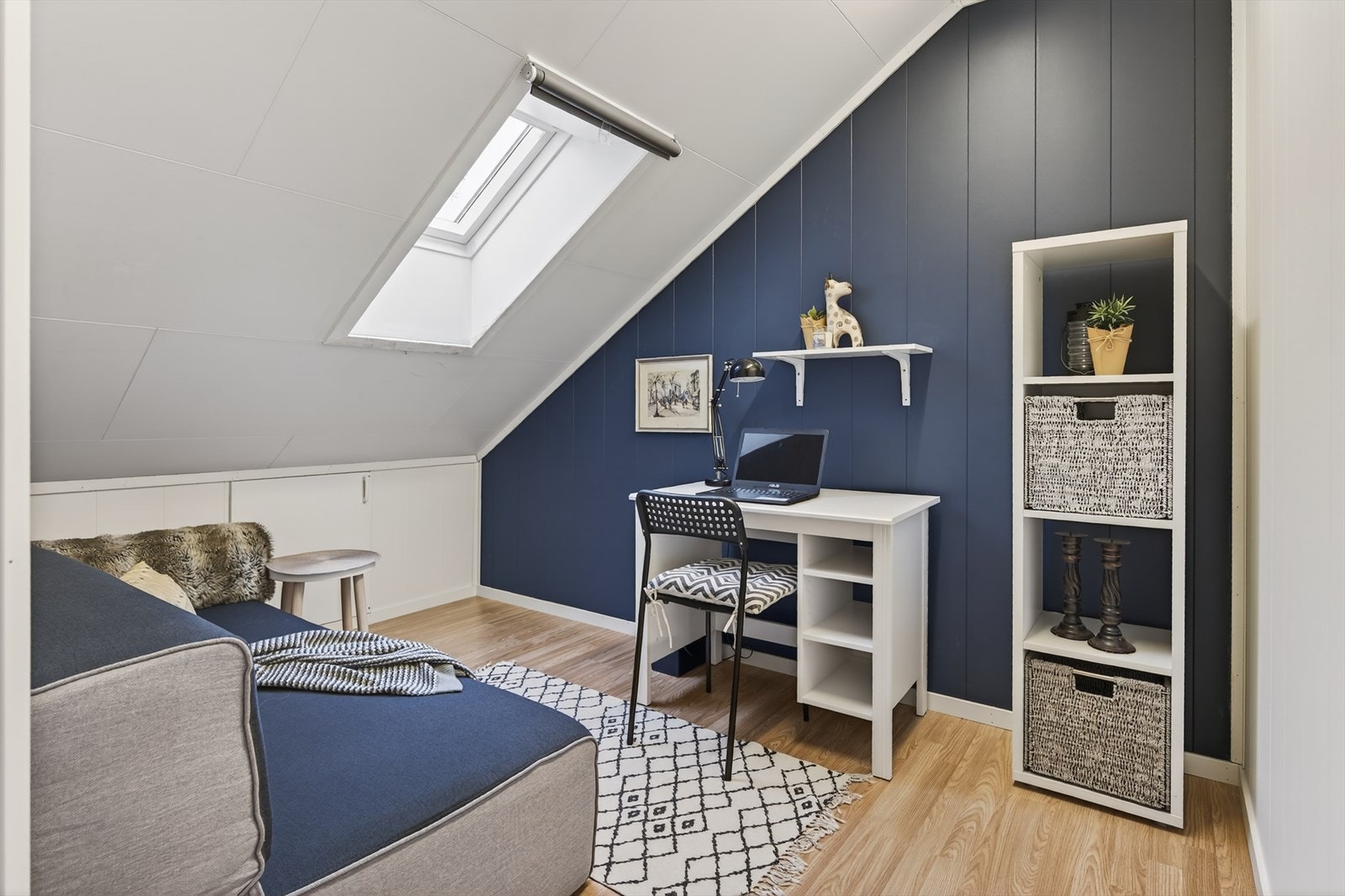 Innredet rom som i dag brukes til kontor Galleribilde