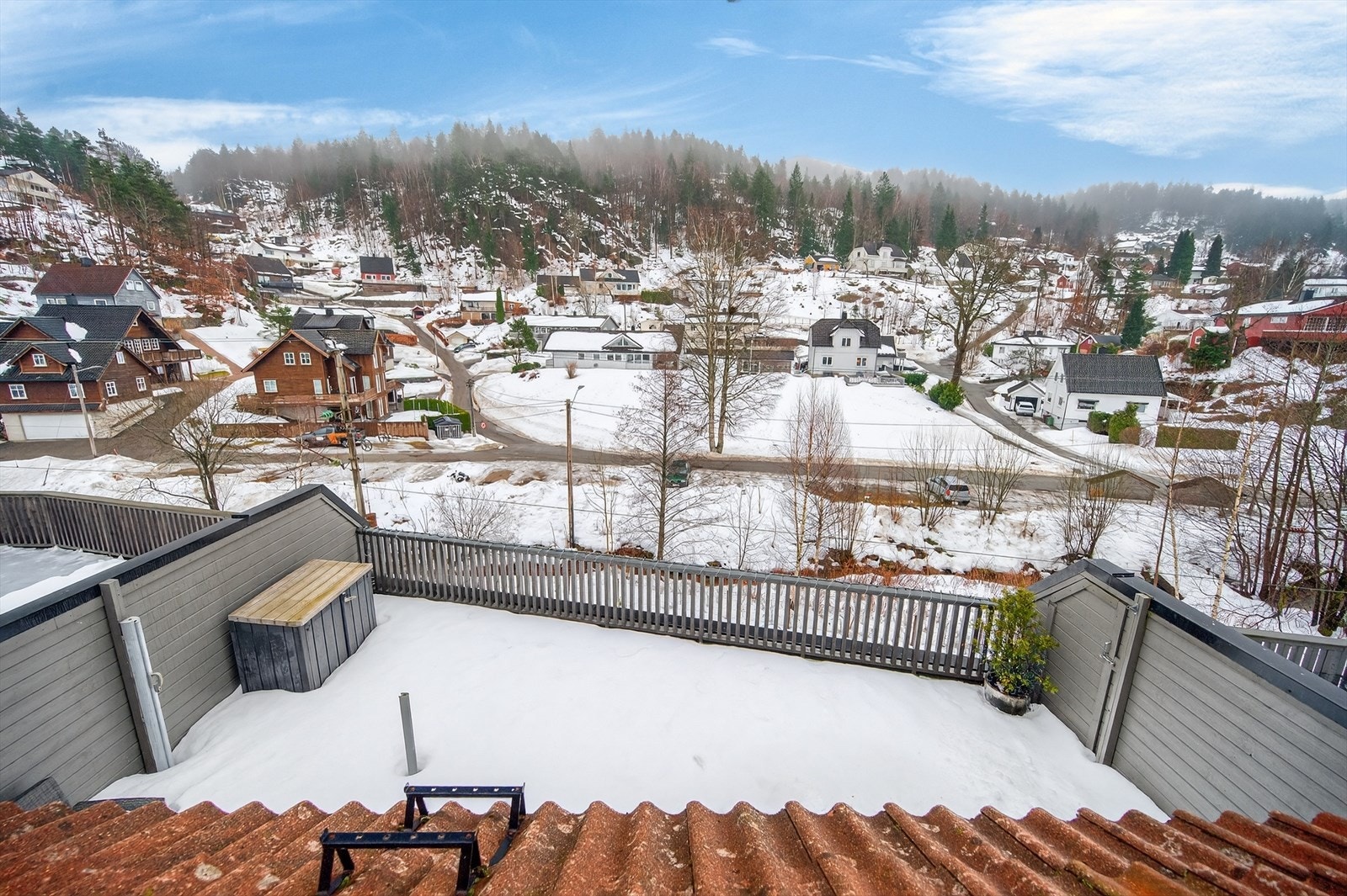 Fint utsyn over området Galleribilde