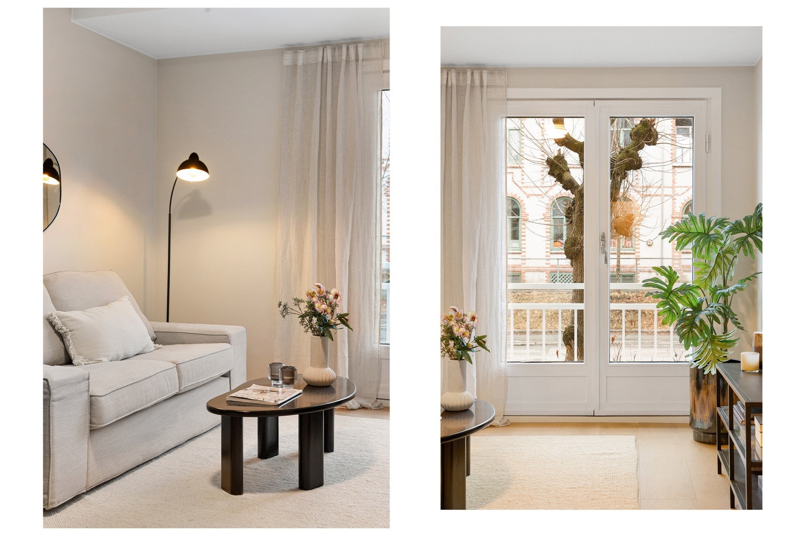 Fransk balkong med fantastisk lysinnslipp. Flott utsyn. Galleribilde