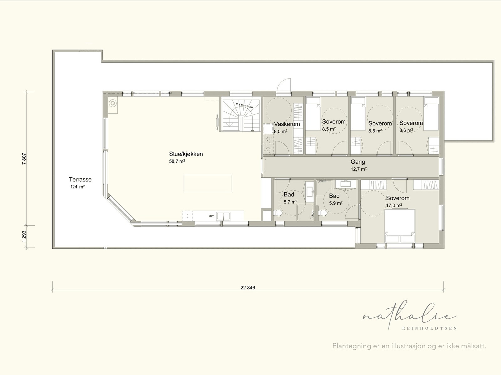 Plantegning 1. etasje. Galleribilde