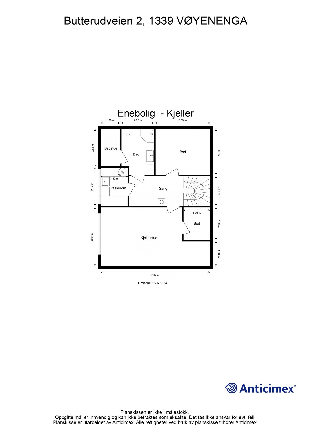 Plantegning Kjeller Galleribilde