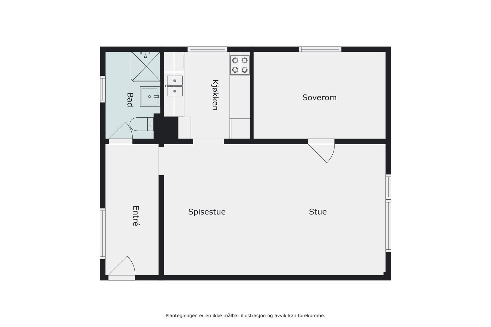 Plantegning Galleribilde