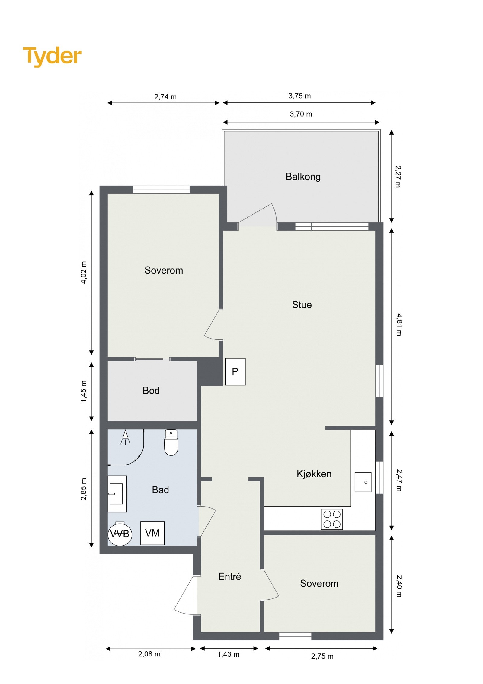 Plantegning. Galleribilde