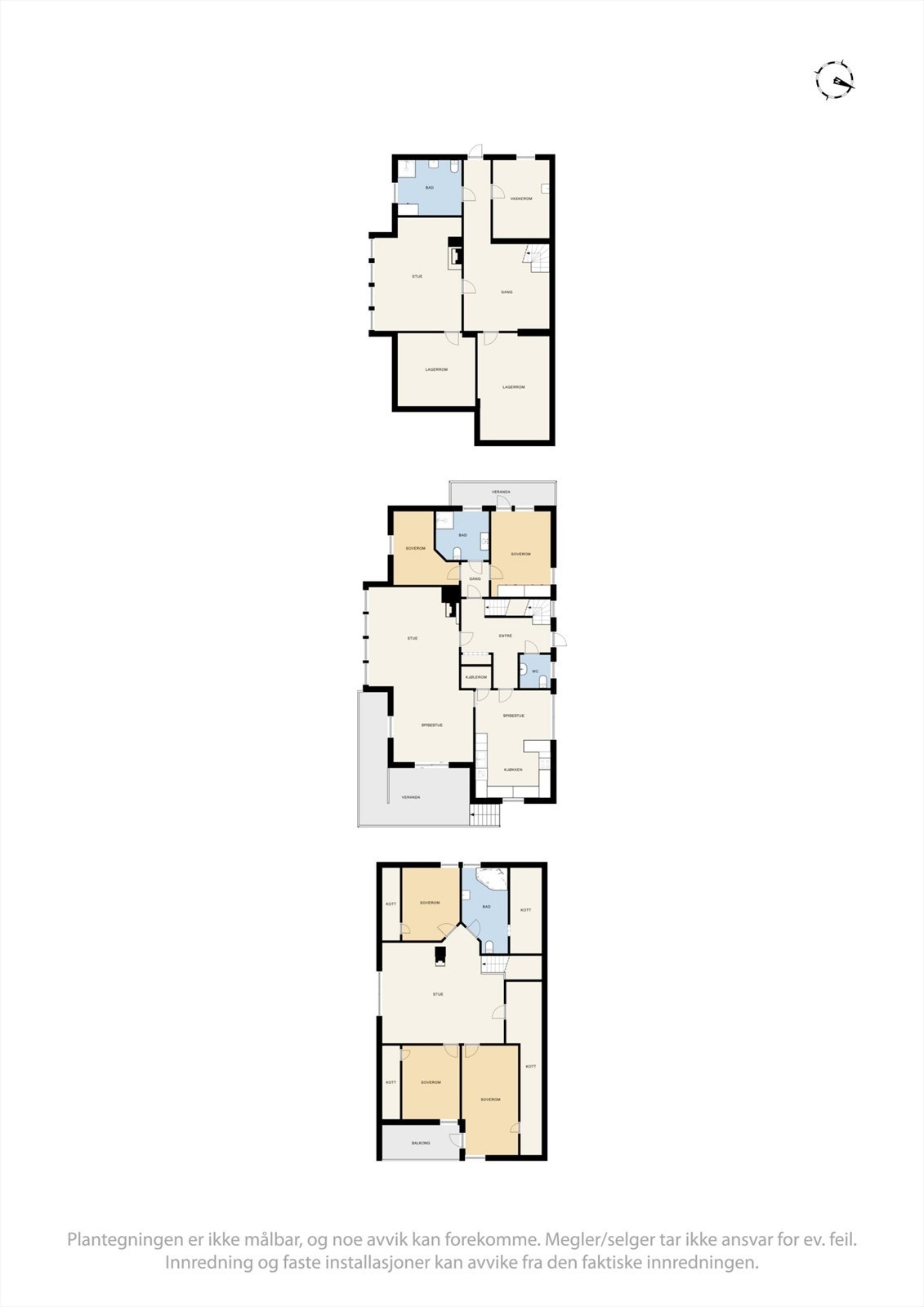 Plantegning våningshus. Galleribilde