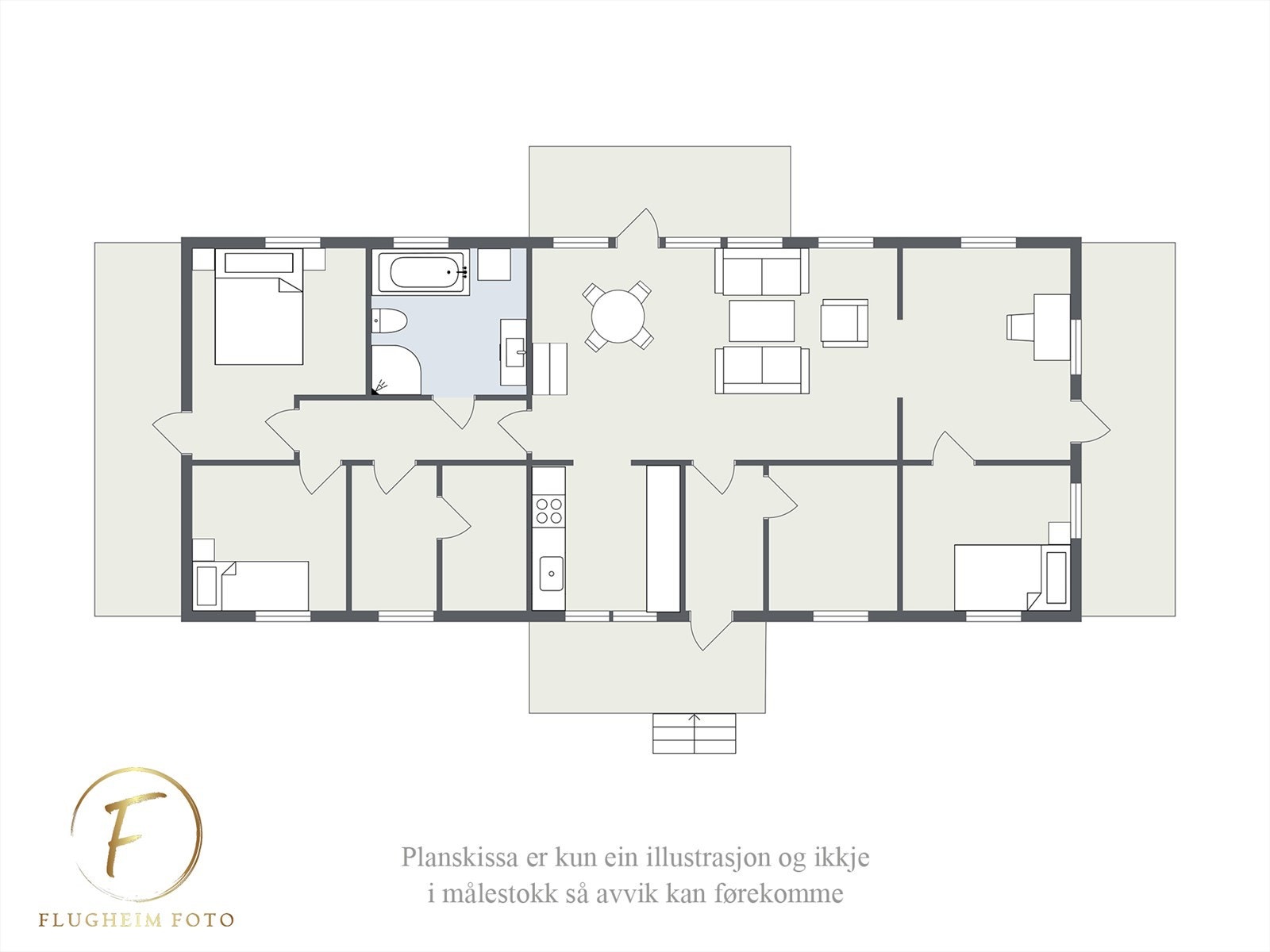Planteikning loft Galleribilde