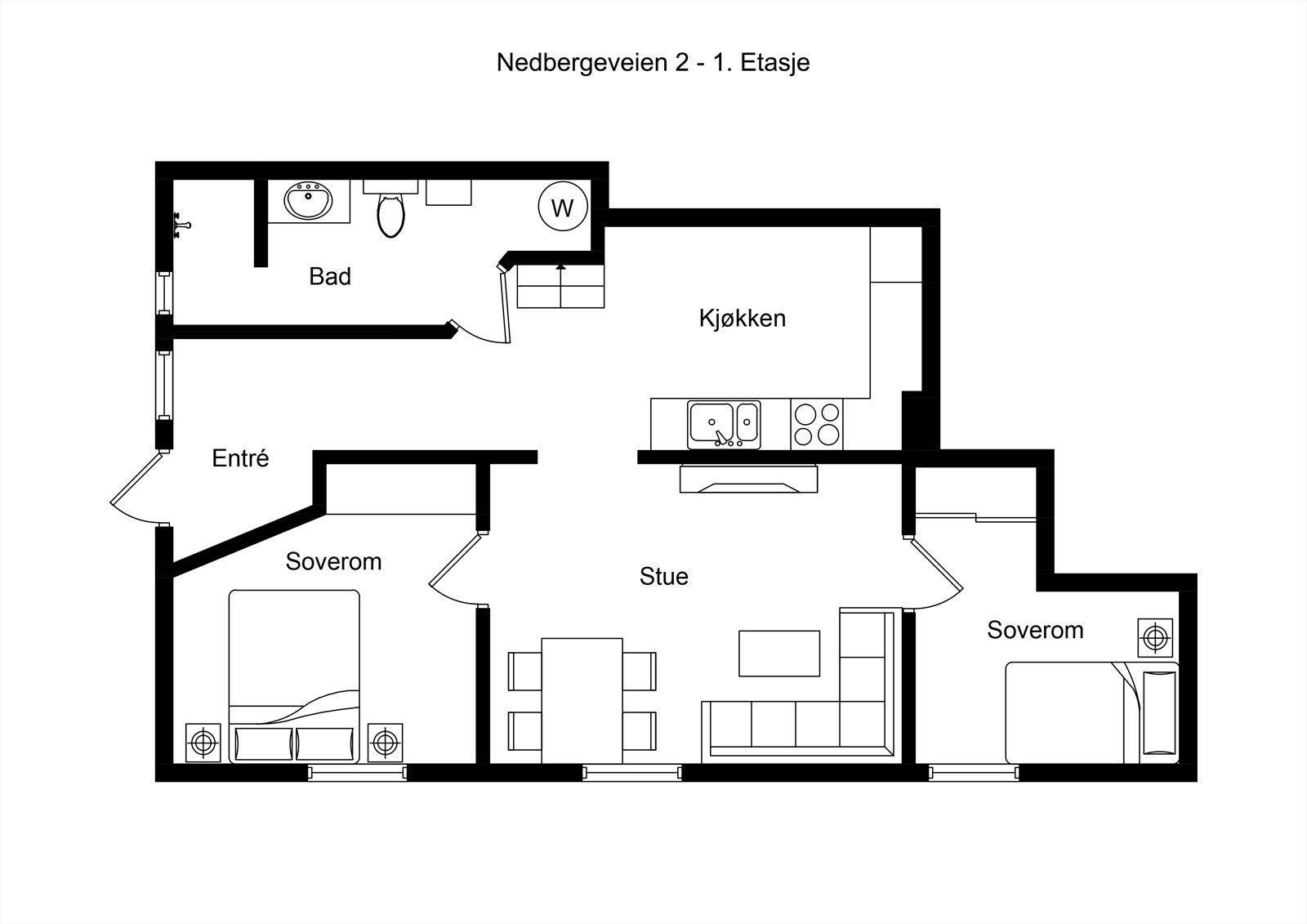 Plantegning Galleribilde