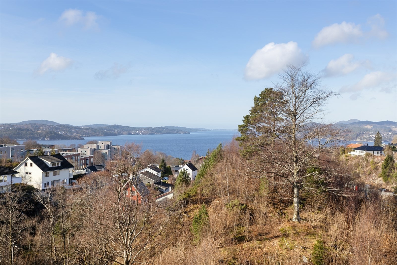 Her har du gode solforhold og utsikt mot Byfjorden, Herdlefjorden og Askøy Galleribilde