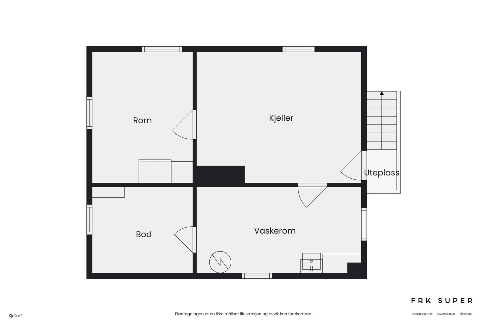 Plantegning - Kjelleretasje Galleribilde