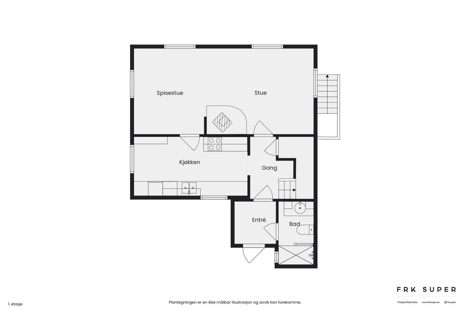 Plantegning - hovedetasje Galleribilde