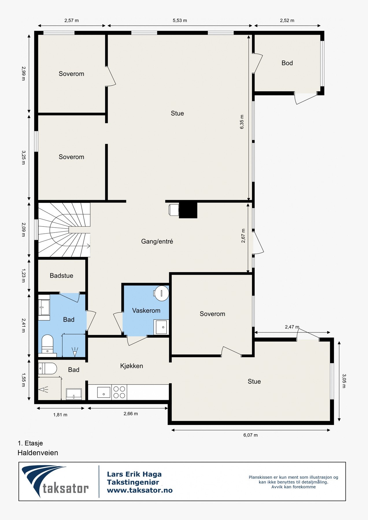 Plantegning 2.etasje Galleribilde