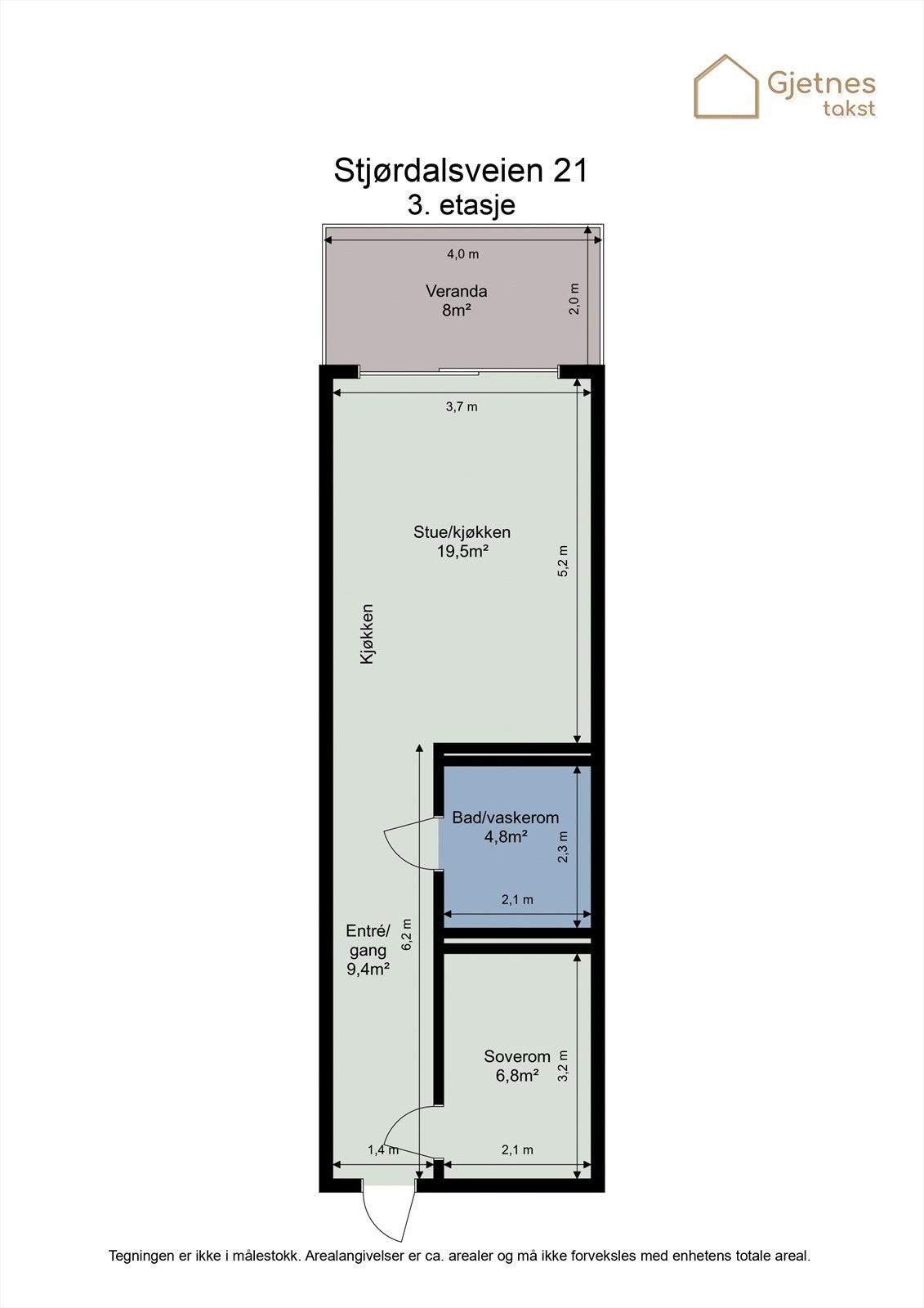 Planskisse 3.etg. Galleribilde