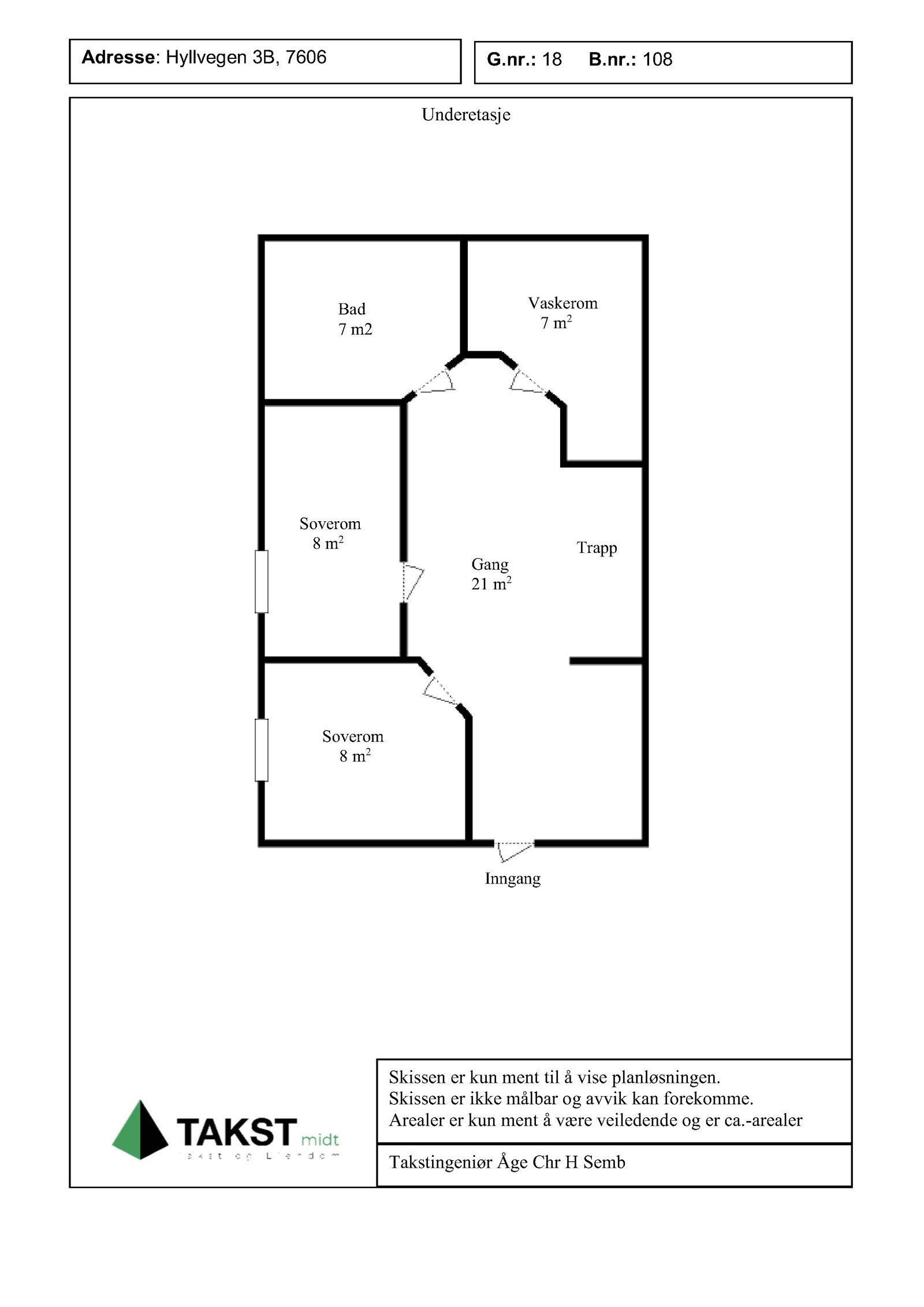 Planskisse, 1 etasje Galleribilde