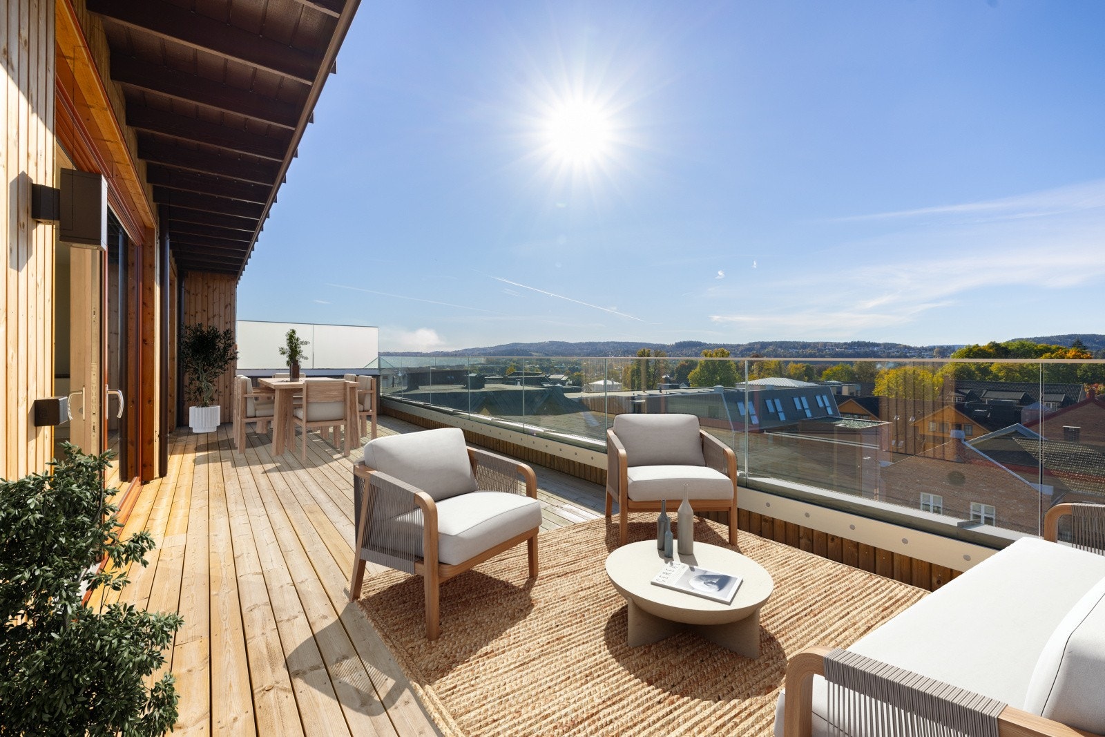 Nydelig, vestvendt beliggenhet i toppetasjen. - Bildet har digital møblering og er kun en illustrasjon. Galleribilde