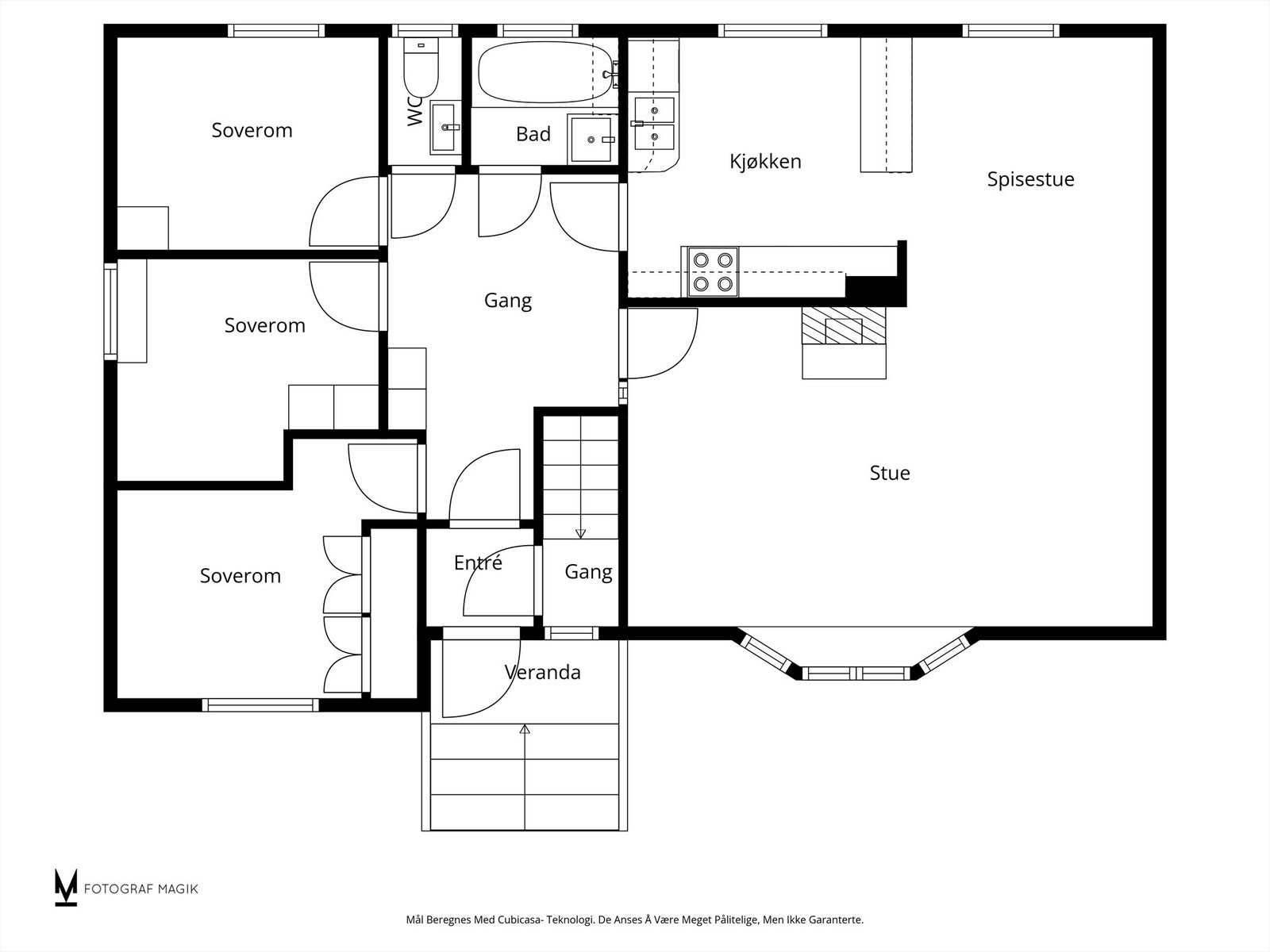 Plantegning 1. etasje Galleribilde