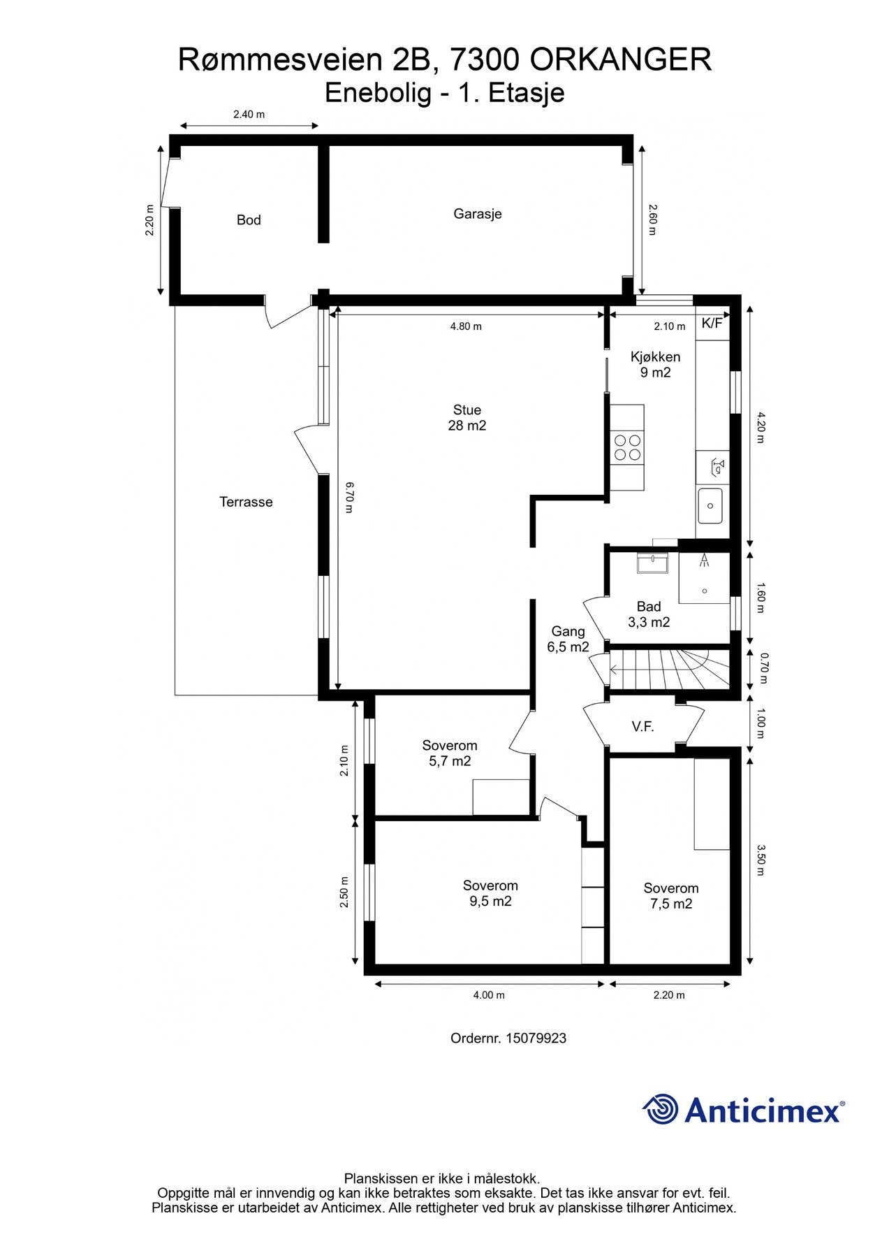 Plantegning 1. etg. Galleribilde