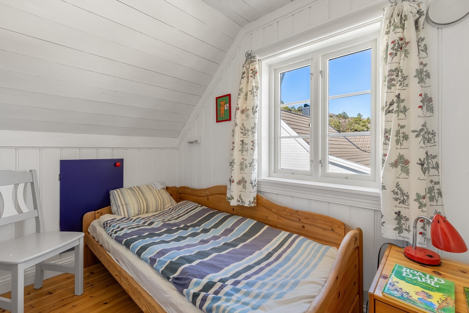 Rommet i 2. etasje kan enkelt møbleres med to enkeltsenger. Galleribilde