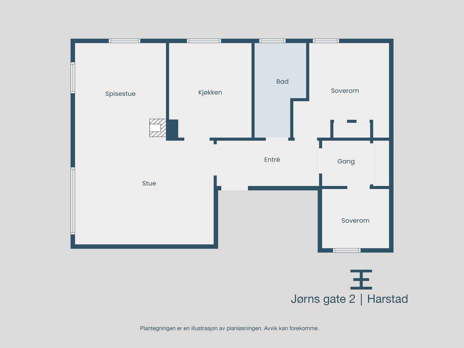 Plantegning Galleribilde