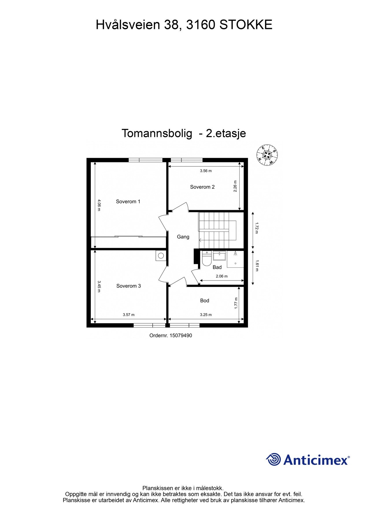 Plantegning 2.etasje Galleribilde