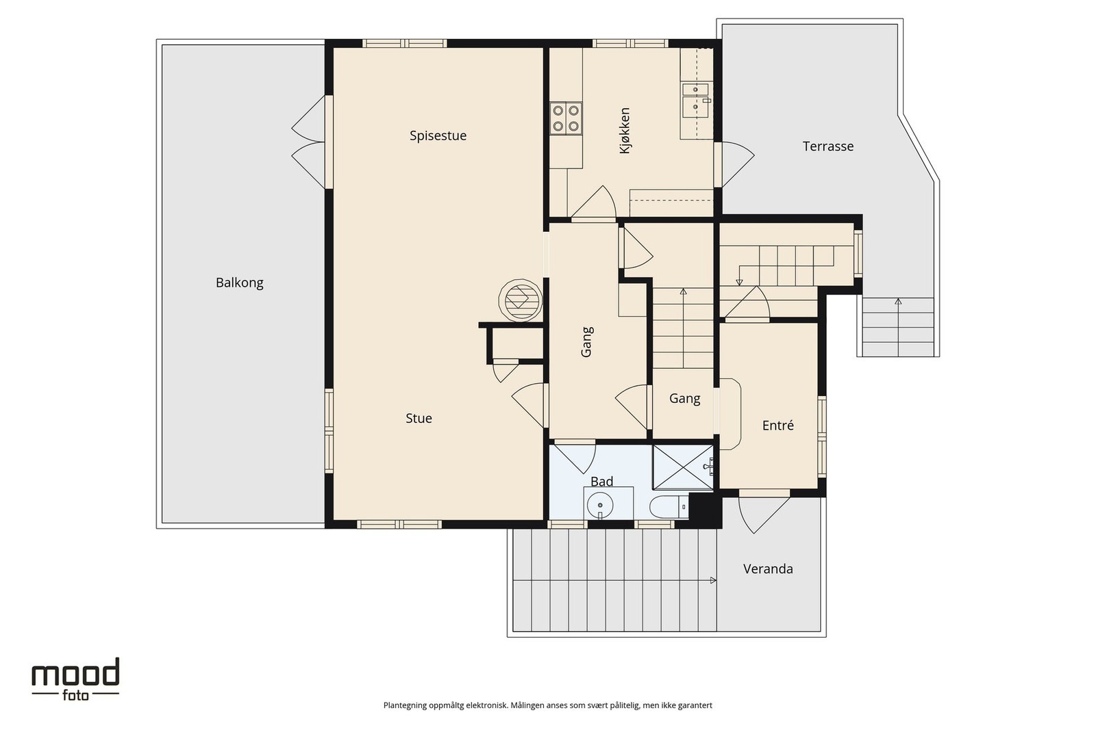 Plantegning 1. etasje Galleribilde