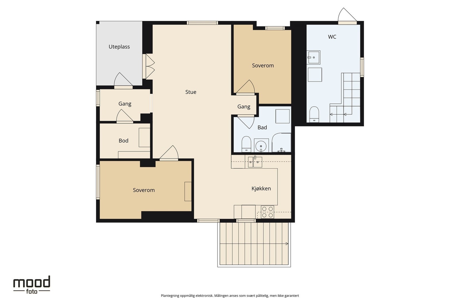 Plantegning underetasje. Galleribilde