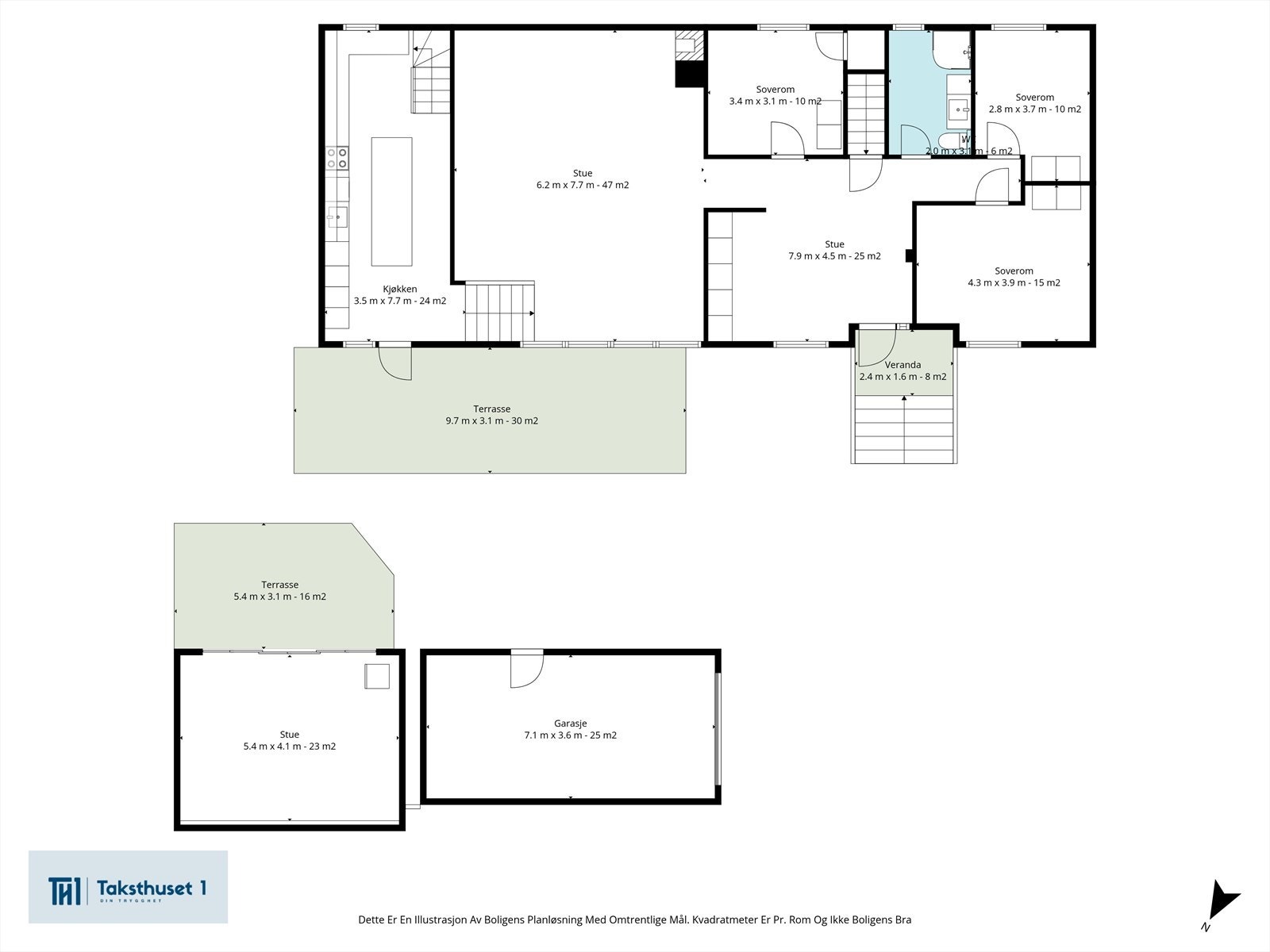 Plantegning 1. etg Galleribilde