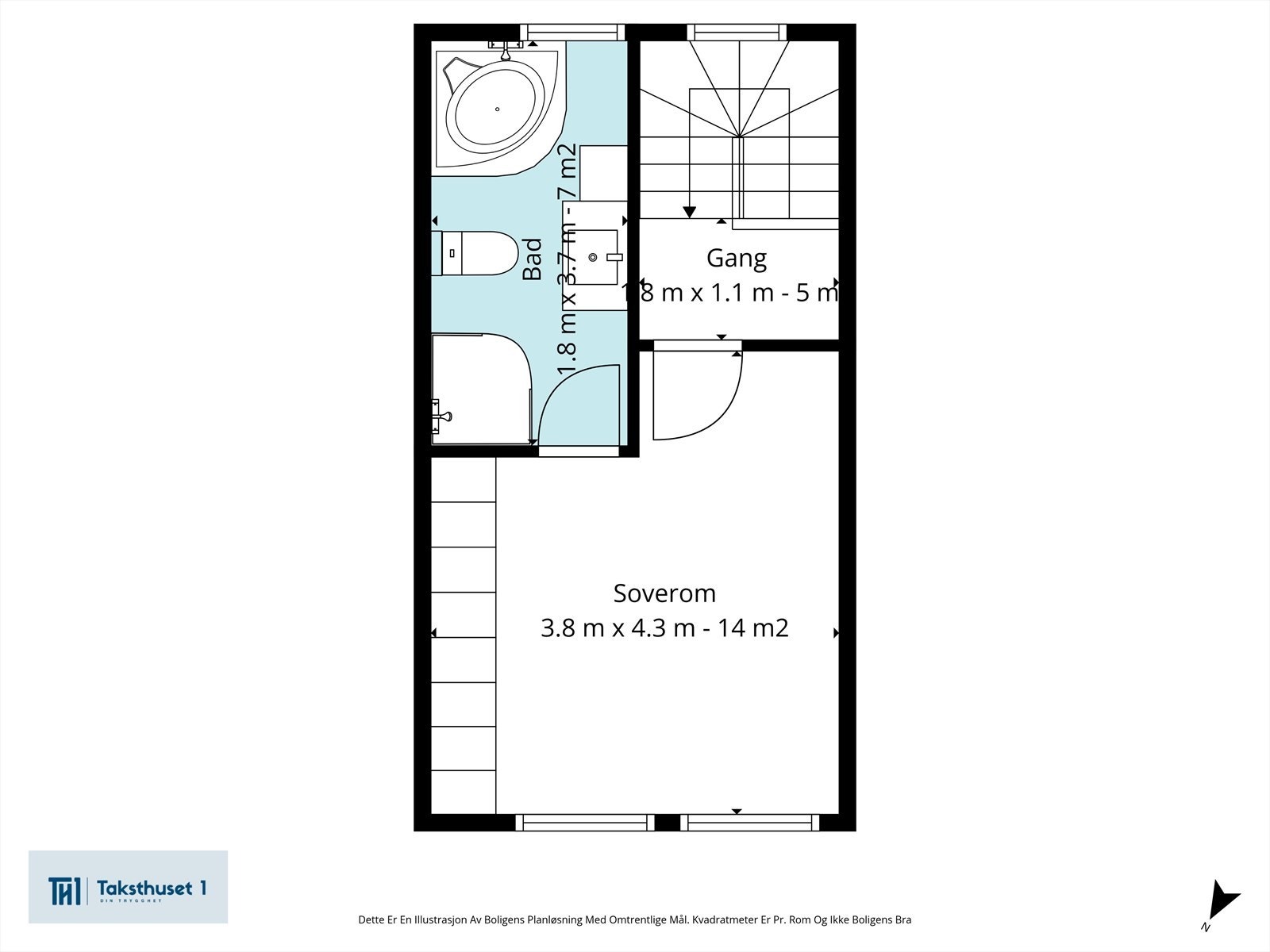 Plantegning 2. etg tilbygg Galleribilde