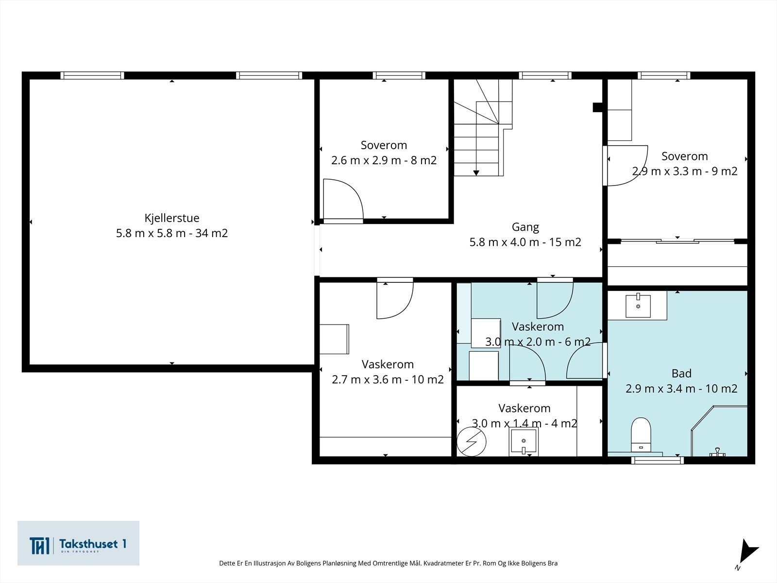 Plantegning kjeller Galleribilde