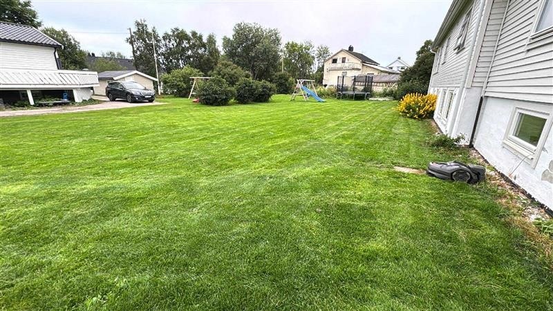 Selgers private bilde av hagen om sommeren. Galleribilde
