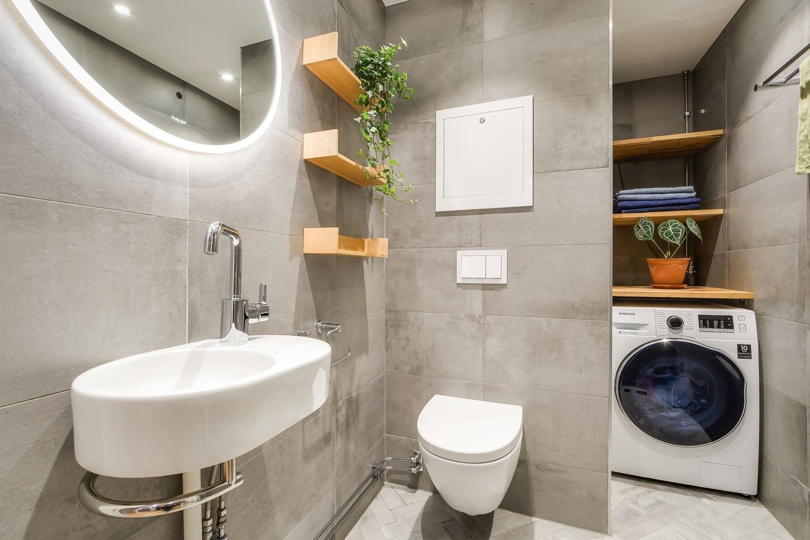 Badet ble pusset i 2018 i regi av sameiet. Galleribilde