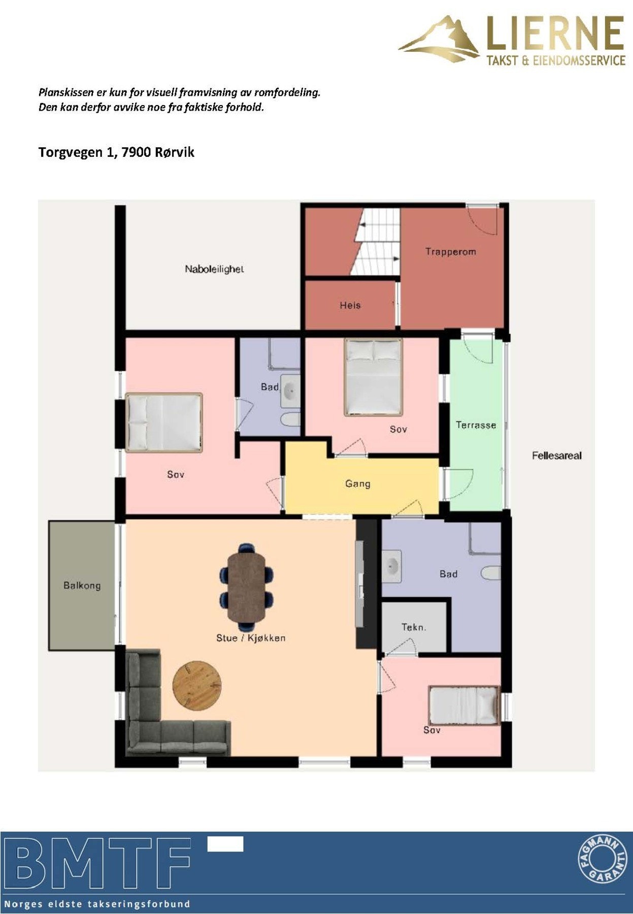 Planskisse Galleribilde