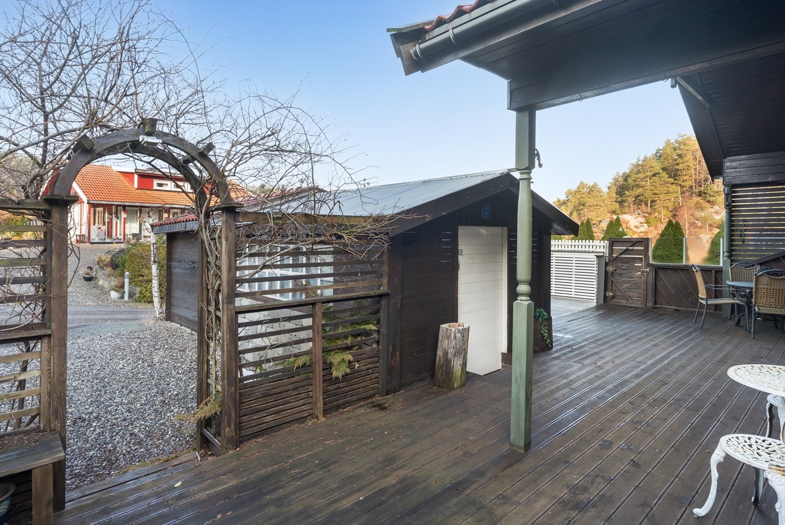 Opparbeidet med store terrasser Galleribilde