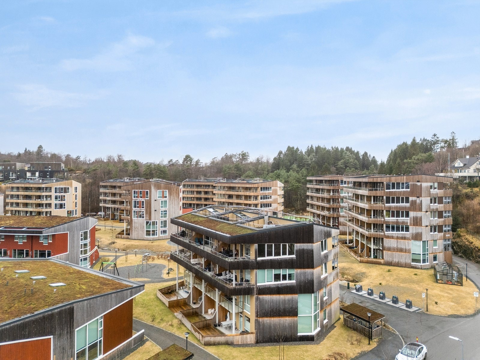 Leilighet i et nyetablert boligområde, og ligger tett på bla. Lagunen Galleribilde