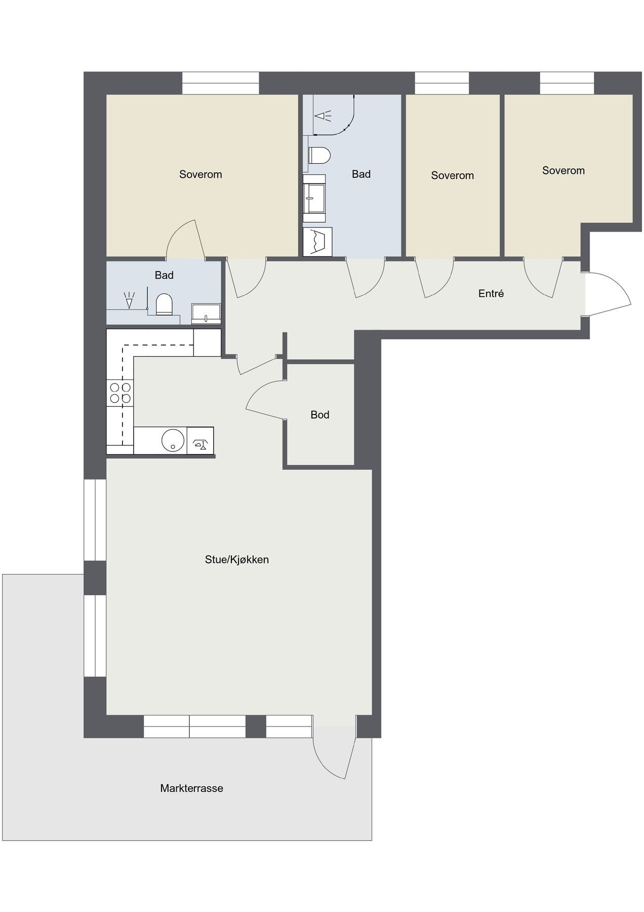 Plantegning. Galleribilde