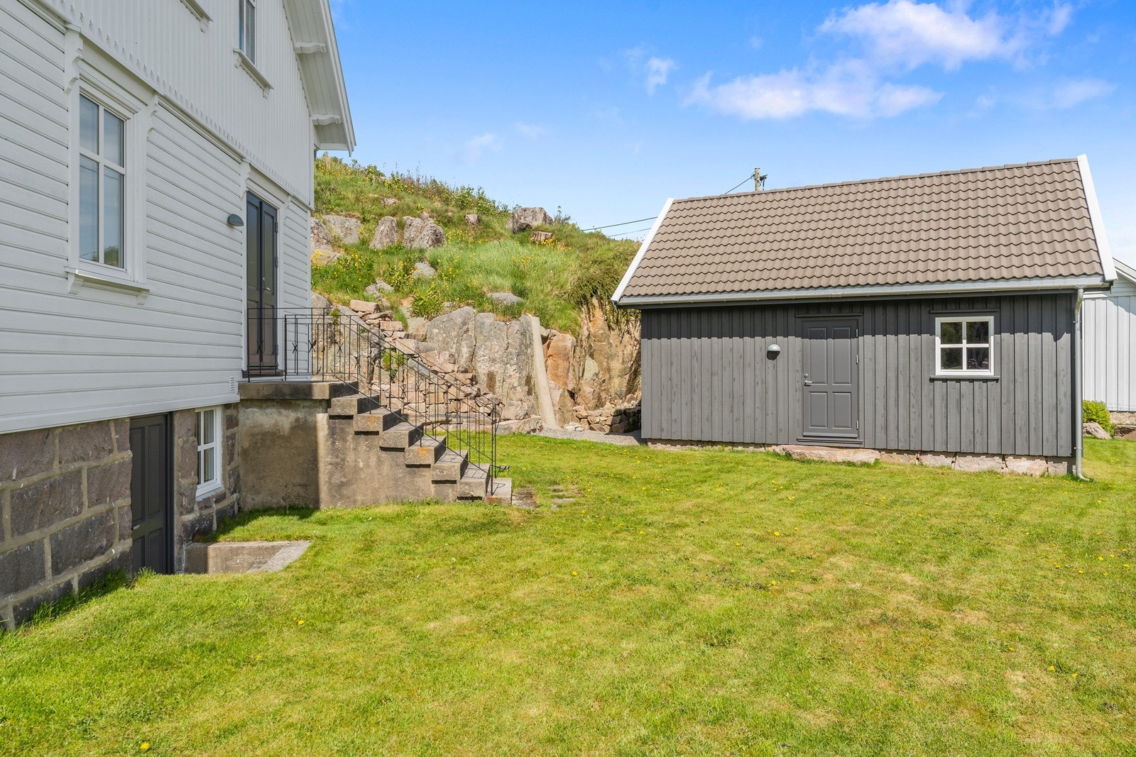 Nytt uthus med ferdigattest fra 2020 er oppført som redskapsbod Galleribilde