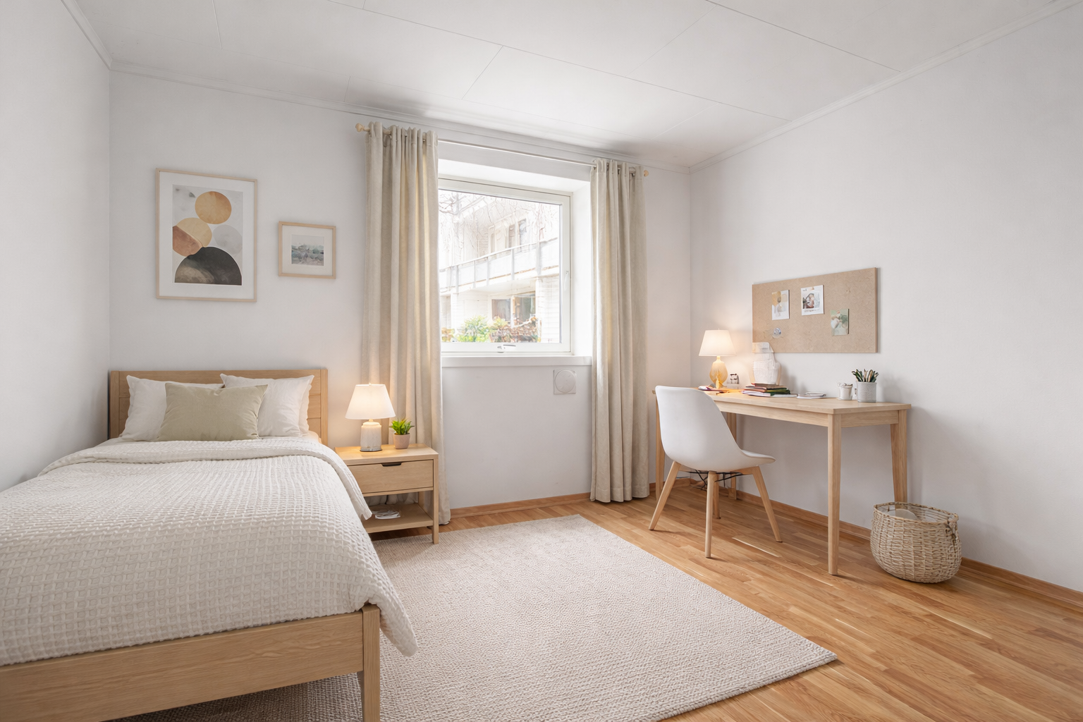 Illustrasjonsbilde. Bildet er digitalt bearbeidet ved bruk av kunstig intelligens (AI) og viser en mulig møblering. Avvik i detaljer og proporsjoner kan forekomme. Galleribilde