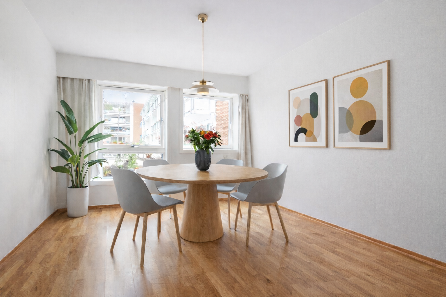 Illustrasjonsbilde. Bildet er digitalt bearbeidet ved bruk av kunstig intelligens (AI) og viser en mulig møblering. Avvik i detaljer og proporsjoner kan forekomme. Galleribilde