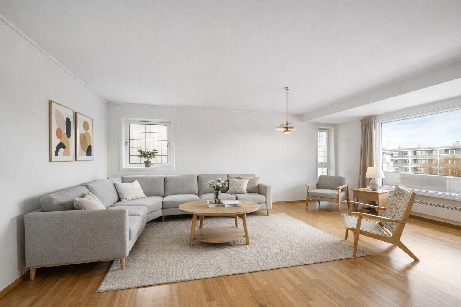 Illustrasjonsbilde. Bildet er digitalt bearbeidet ved bruk av kunstig intelligens (AI) og viser en mulig møblering. Avvik i detaljer og proporsjoner kan forekomme. Galleribilde