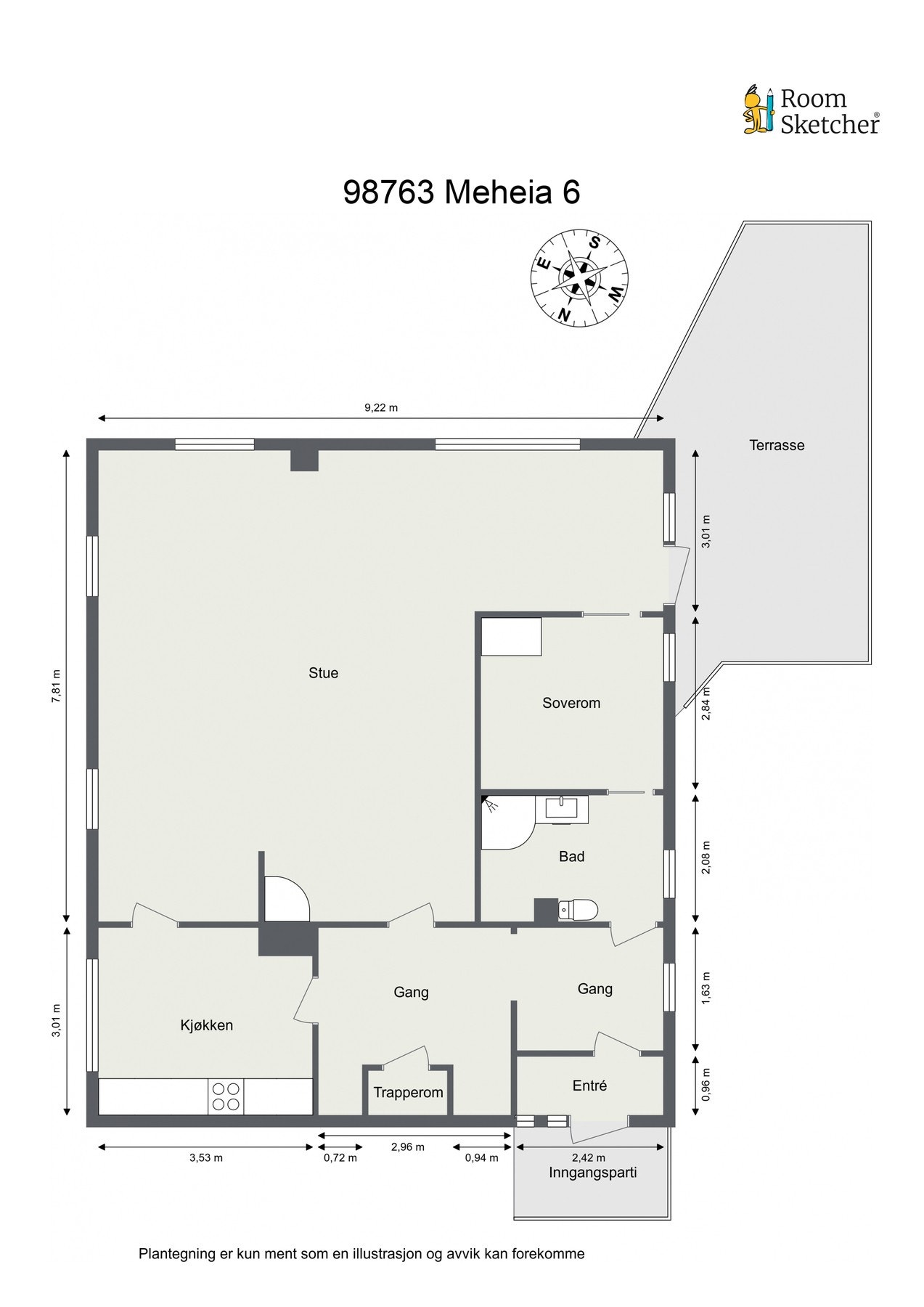 Plantegning 1. etasje. Galleribilde