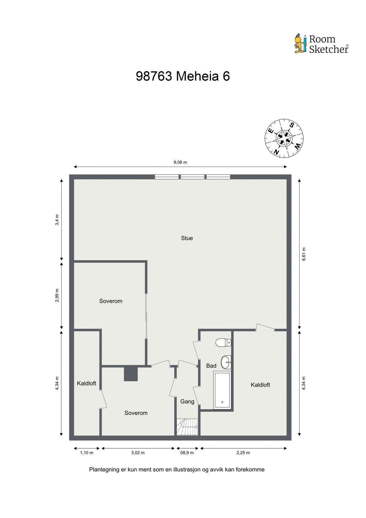 Plantegning 2. etasje. Galleribilde