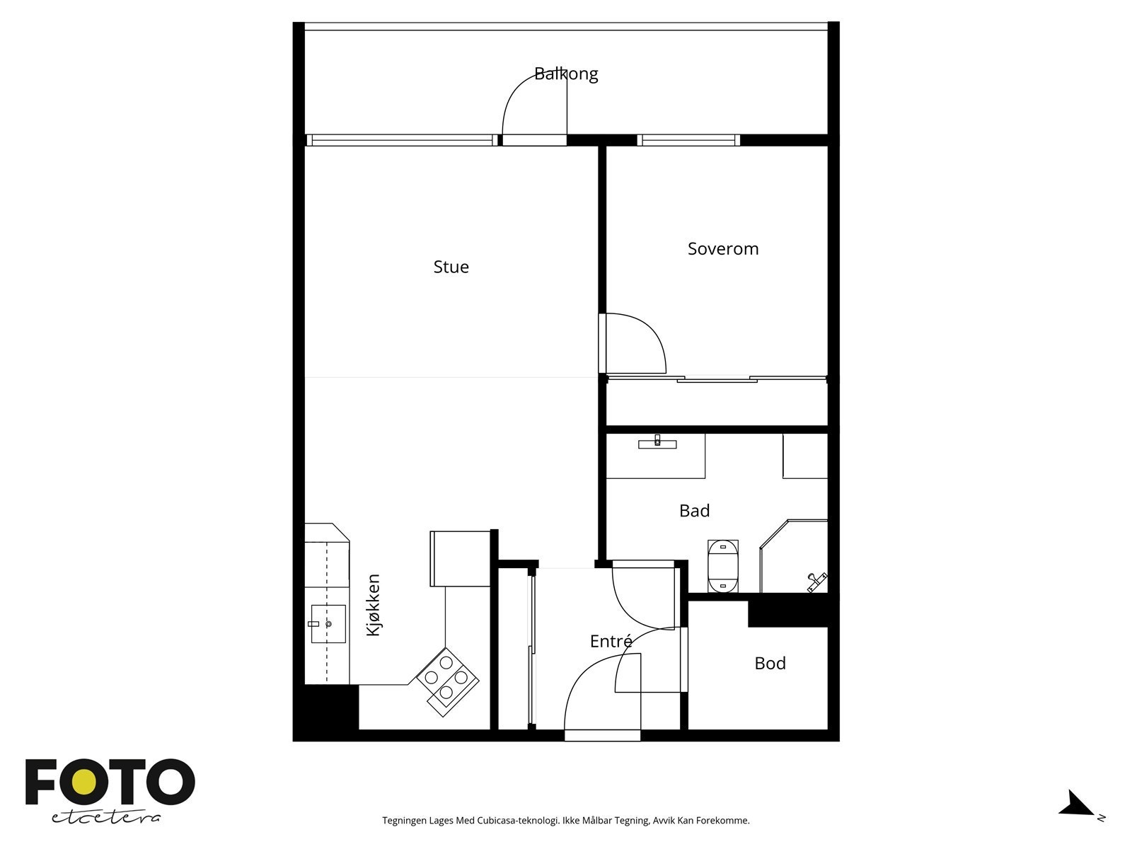 Veiledende plantegning - Ikke målbar Galleribilde