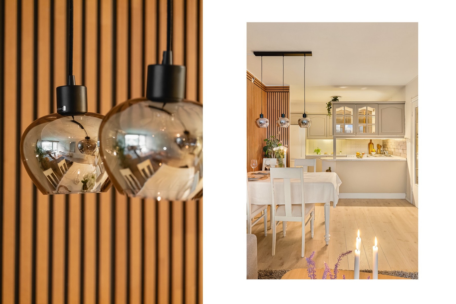 - I spisestueområdet er det fine spiledetaljer - Galleribilde