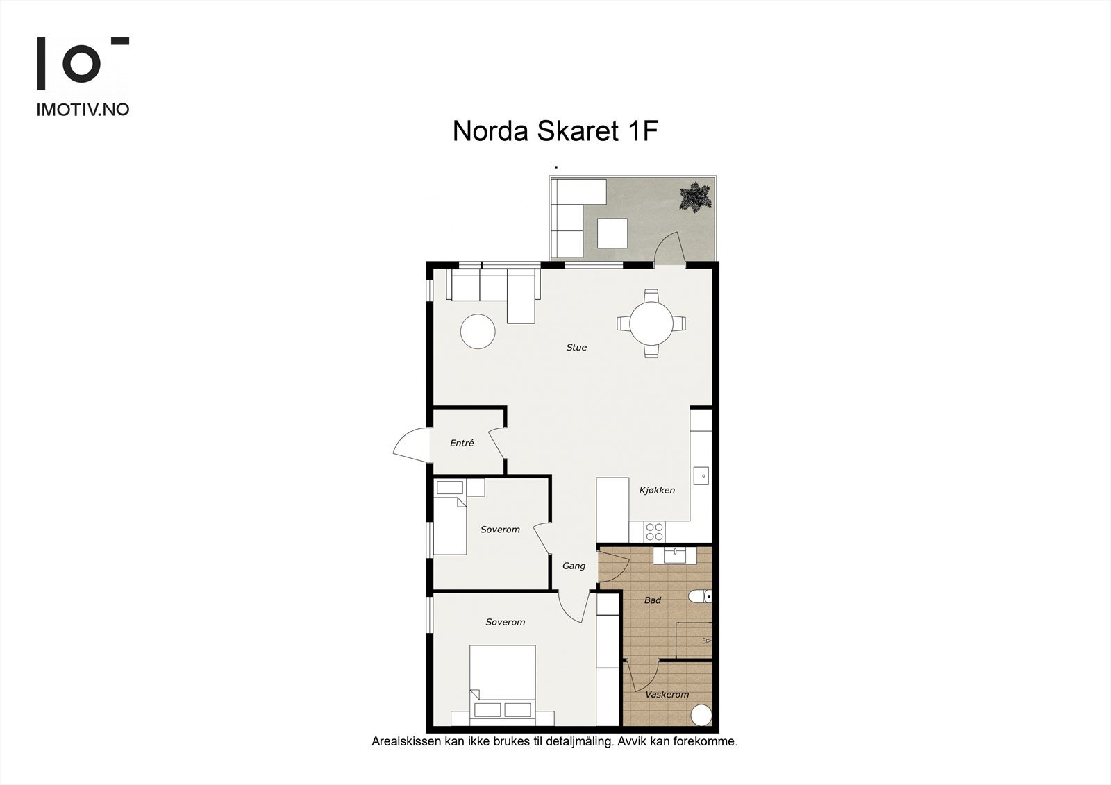 - Leiligheten har en svært god planløsning, i tillegg er det god plass til oppbevaring i en ekstern bod på 5,3 m² - Galleribilde
