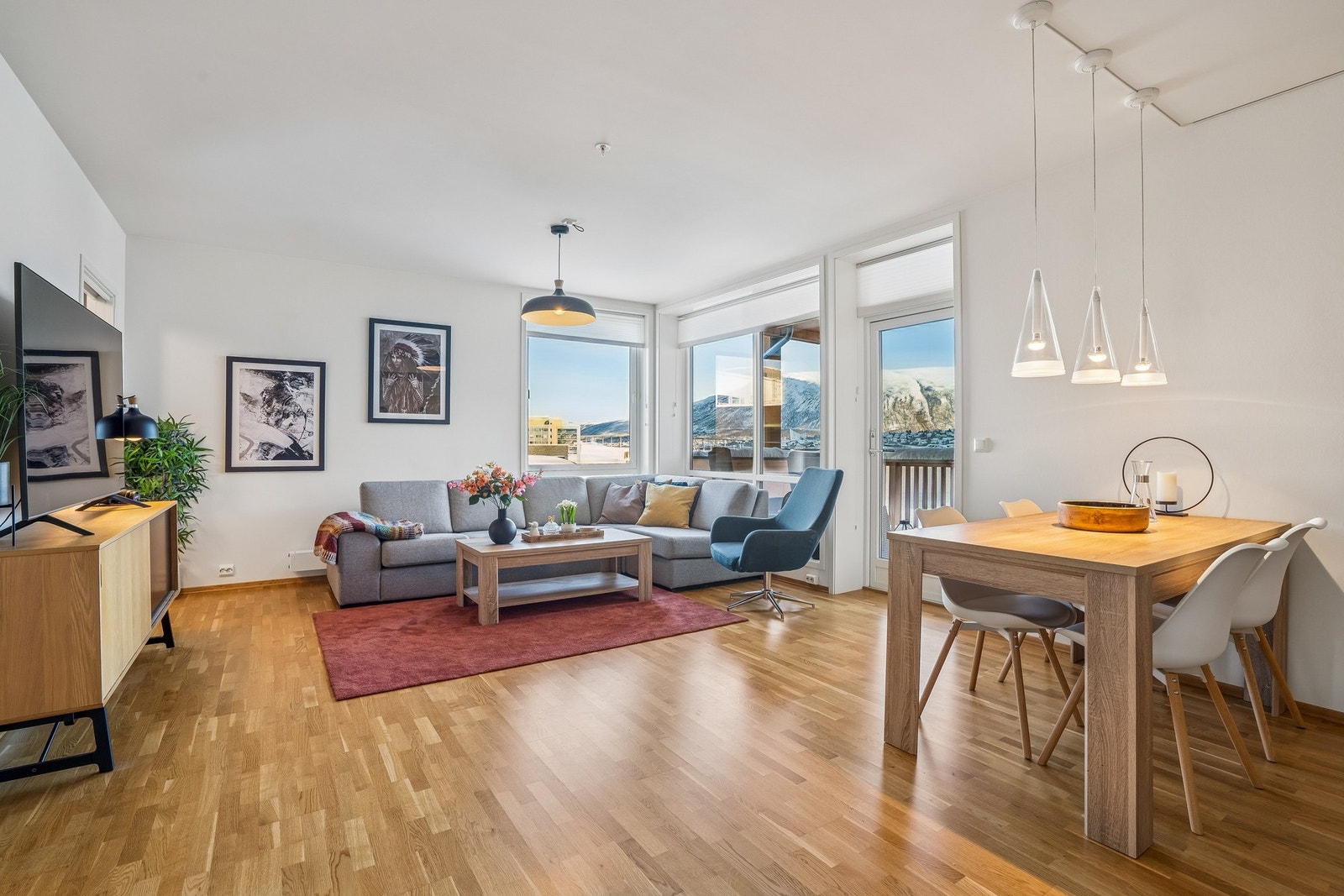 Rommet kan innredes i flere soner. Galleribilde