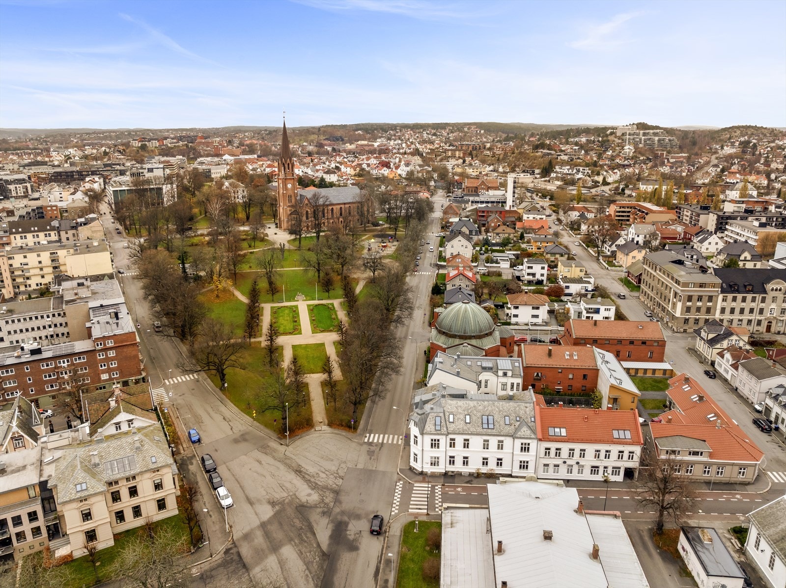 Dronebilde Galleribilde