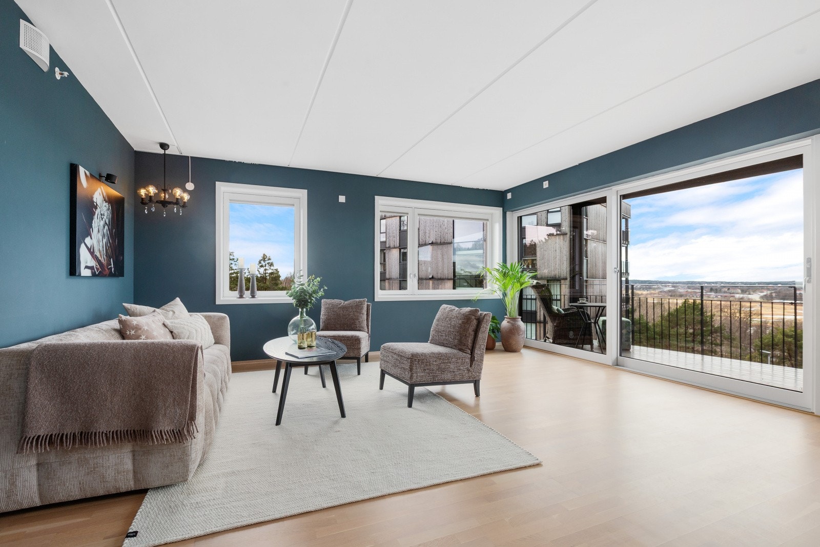 Lys og trivelig stue Galleribilde