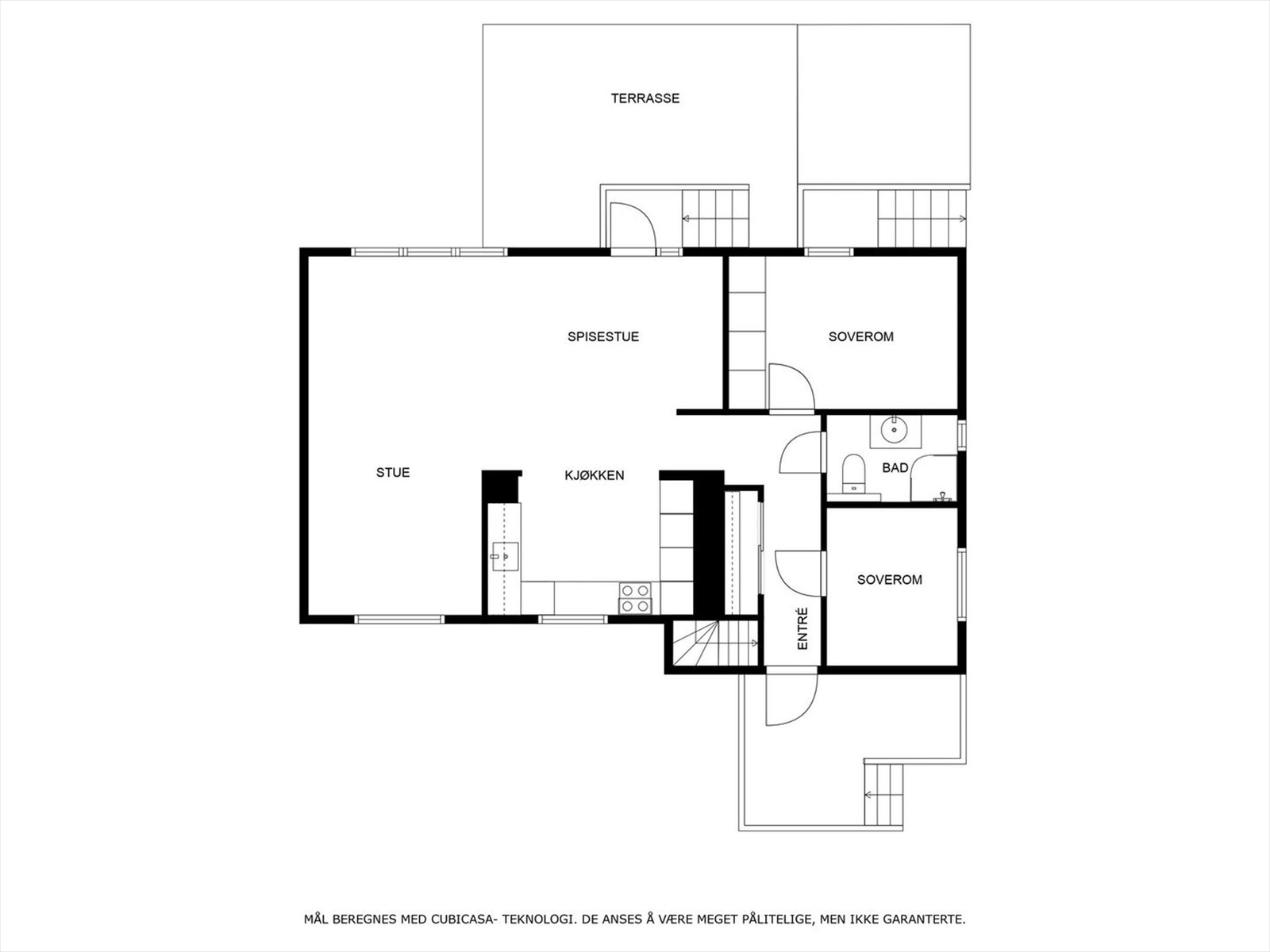 Planskise 1. etasje. Galleribilde