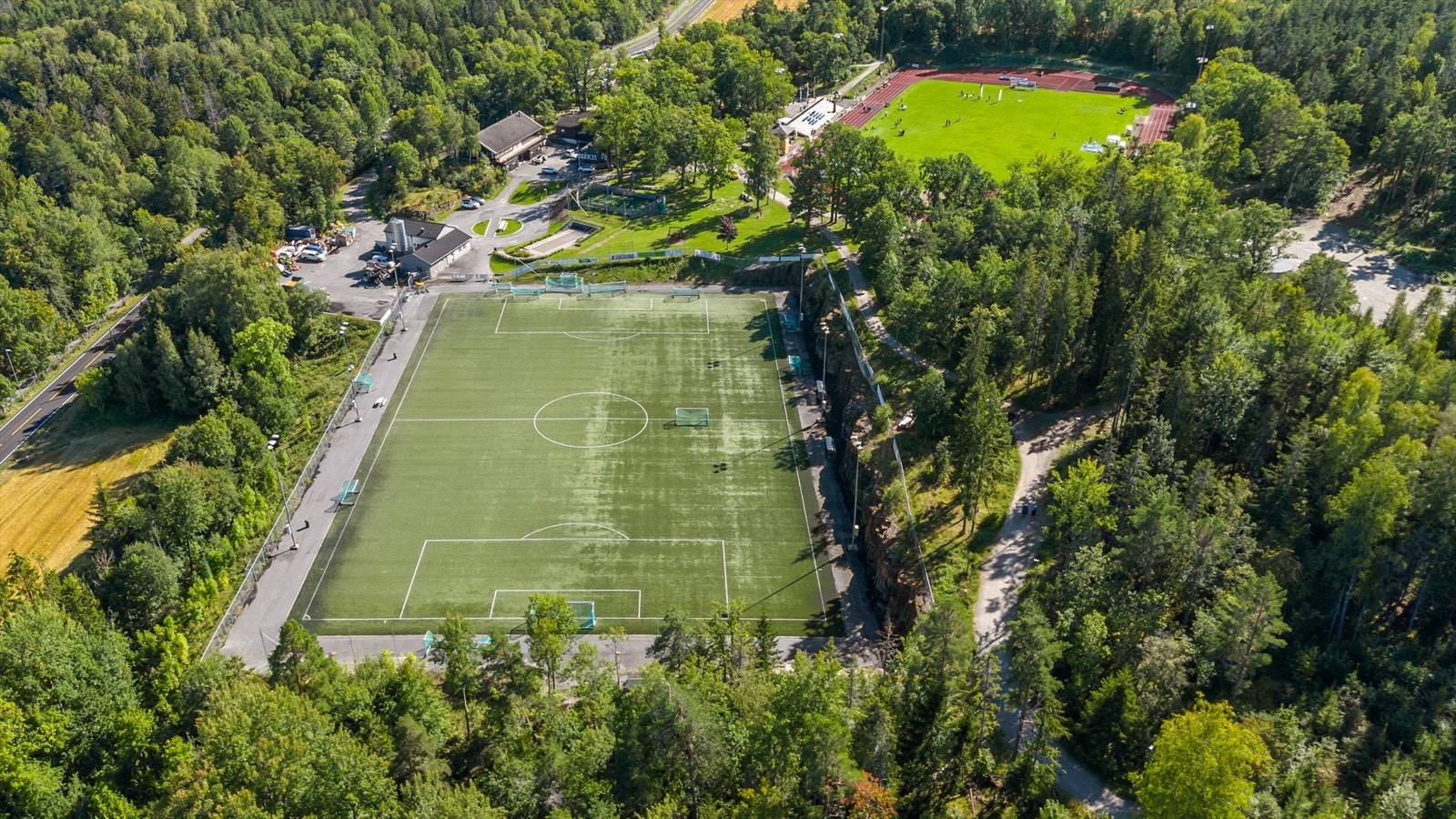 Idrettstilbud på Berger stadion. Galleribilde
